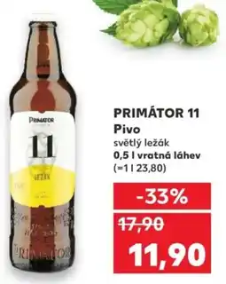 Kaufland PRIMÁTOR 11 Pivo nabídka