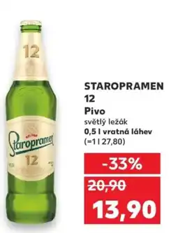 Kaufland STAROPRAMEN 12 Pivo nabídka