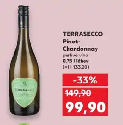 Kaufland TERRASECCO Pinot- Chardonnay perlivé víno nabídka