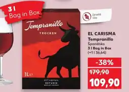 Kaufland EL CARISMA Tempranillo Španělsko nabídka