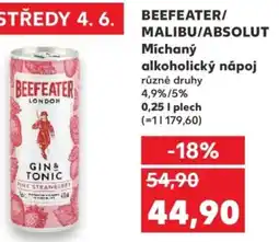 BEEFEATER/ MALIBU/ABSOLUT Míchaný alkoholický nápoj