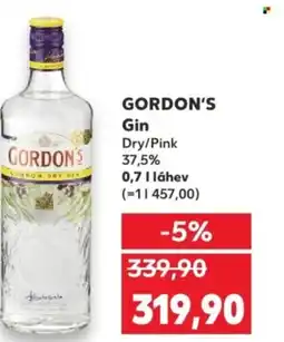 Kaufland GORDON'S Gin Dry/Pink 37,5% nabídka