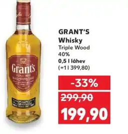 Kaufland GRANT'S Whisky Triple Wood 40% nabídka
