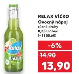 Kaufland RELAX VÍČKO Ovocný nápoj nabídka
