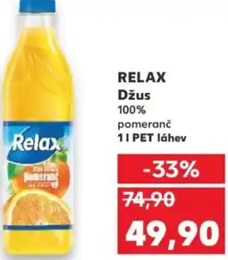 Kaufland RELAX Džus 100% pomeranč nabídka