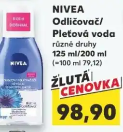 Kaufland NIVEA Odličovač/ Pleťová voda nabídka