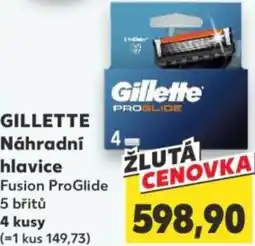 Kaufland GILLETTE Náhradní 4 hlavice nabídka