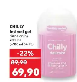 Kaufland CHILLY Intimní gel nabídka