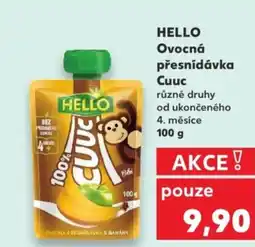 Kaufland HELLO Ovocná přesnídávka Cuuc nabídka