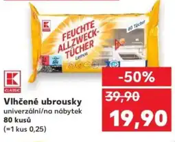 Kaufland Vlhčené ubrousky nabídka