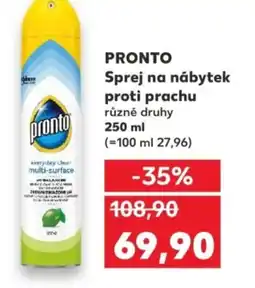 Kaufland PRONTO Sprej na nábytek proti prachu nabídka