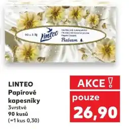 Kaufland LINTEO Papírové kapesníky nabídka