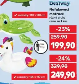 Kaufland Nafukovací matrace nabídka