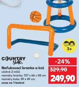 Kaufland Nafukovací branka a koš nabídka