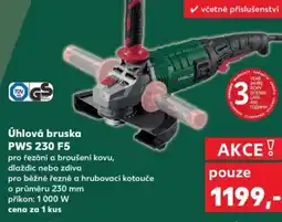 Kaufland PARKSIDE Úhlová bruska PWS 230 F5 nabídka