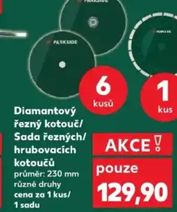 Kaufland PARKSIDE Diamantový řezný kotouč/ Sada řezných/ hrubovacích kotoučů nabídka