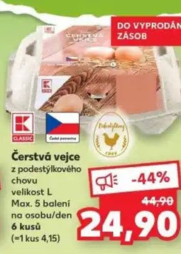 Kaufland Čerstvá vejce nabídka