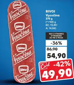 Kaufland BIVOJ Vysočina nabídka