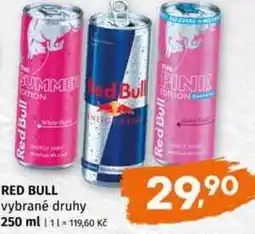 Terno Red bull vybrané druhy 250 ml nabídka