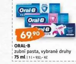 Terno Oral-B zubní pasta, vybrané druhy 75 ml nabídka