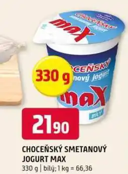 Terno Choceňská Mlékárna Choceňský smetanový jogurt max bílý 330g nabídka