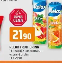 Terno Relax fruit drink 1l nápoj z koncentrátu vybrané druhy nabídka