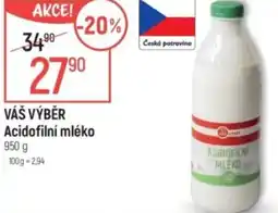 Globus VÁŠ VÝBĚR Acidofilní mléko nabídka