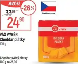 Globus VÁŠ VÝBĚR Cheddar plátky nabídka