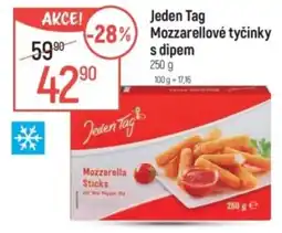 Globus Jeden Tag Mozzarellové tyčinky s dipem nabídka