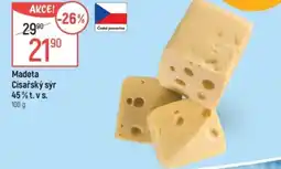 Globus Madeta Císařský sýr 45% t.vs. nabídka