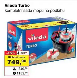 Barvy a laky drogerie Vileda Turbo kompletní sada mopu na podlahu nabídka