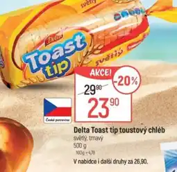 Globus Delta Toast tip toustový chléb světlý, tmavý nabídka
