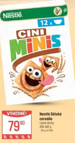 Globus Nestlé Dětské cereálie nabídka