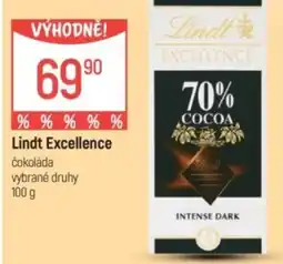 Globus Lindt Excellence čokoláda nabídka