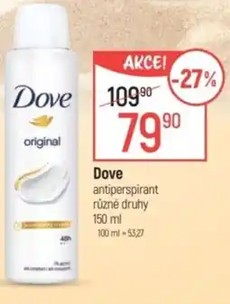 Globus Dove antiperspirant nabídka