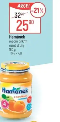 Globus Hamánek ovocný příkrm nabídka
