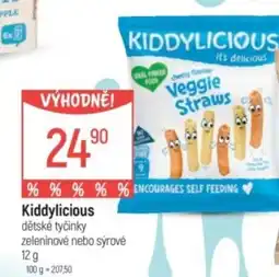 Globus Kiddylicious dětské tyčinky zeleninové nebo sýrové nabídka