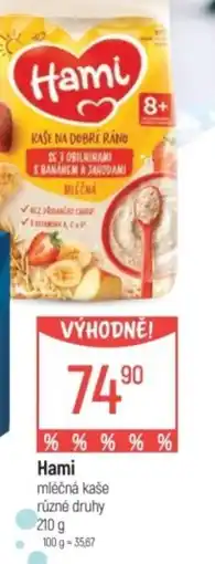 Globus Hami mléčná kaše nabídka