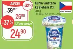 Globus Kunín Smetana ke šlehání 31% nabídka