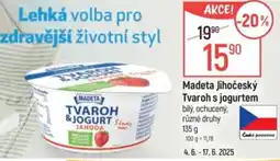 Globus Madeta Jihočeský Tvaroh s jogurtem nabídka