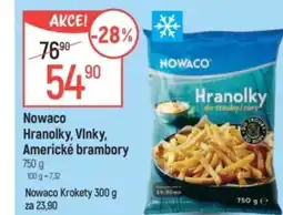 Globus Nowaco Hranolky, Vinky, Americké brambory nabídka