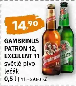 Terno GAMBRINUS PATRON 12 EXCELENT 11 nabídka