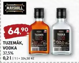 Terno TUZEMÁK, VODKA nabídka