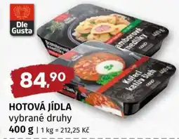 Terno Hotová jídla nabídka