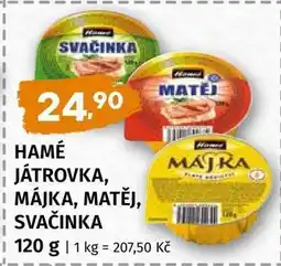 Terno HAMÉ Játrovka, Májka, Matěj, Svačinka nabídka