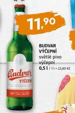 Terno Budvar výčepní nabídka
