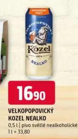 Terno Velkopopovický Kozel nealko nabídka