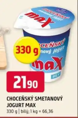 Terno CHOCEŇSKÝ Smetanový jogurt MAX nabídka