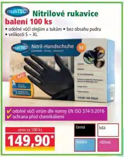 Norma Nitrilové rukavice balení 100 ks nabídka