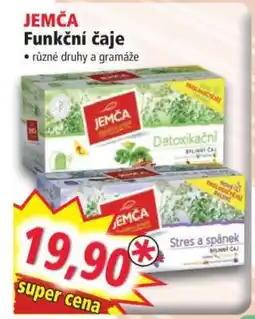 Norma JEMČA Funkční čaje nabídka